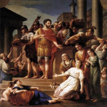 約瑟夫 馬裡 維恩 Marcus Aurelius Distributing Bread To The People